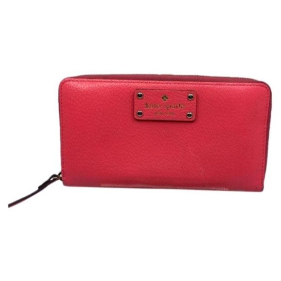 Kate Spade Women's Pink Tan Zipper Wallet - Picture 1 of 8